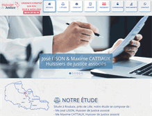 Tablet Screenshot of huissiernord.fr